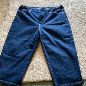 Gloria Vanderbilt Deep Blue Denim  capris Jeans Amanda